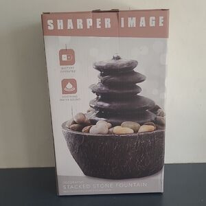 Sharper Image Black and Brown Stone Fountain